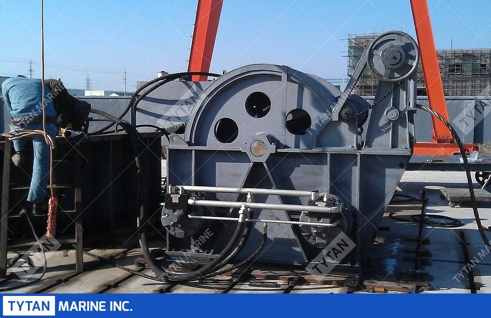 anchor handling winch marine