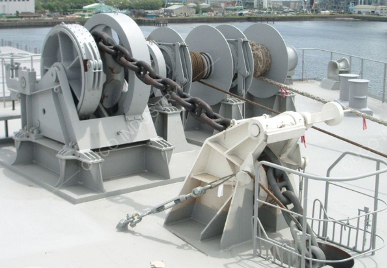hydraulic mooring winch marine