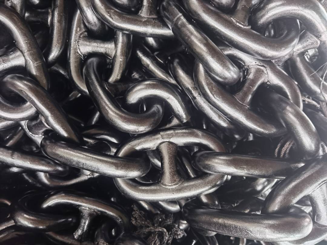 stud link anchor chain marine